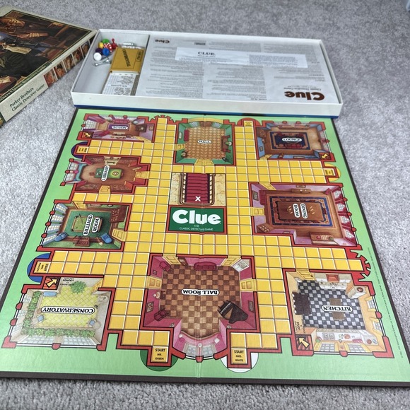 Clue Classic Detective Board Game – 1986 Parker Brothers Complete - Picture 2 of 6